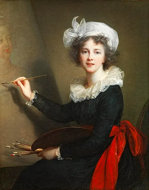 Autorretrato pintando a María Antonieta