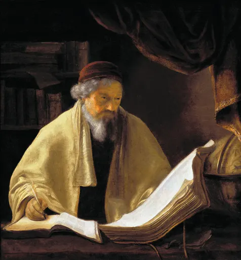 A scholar in his study