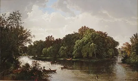 Lake Scene, Boating