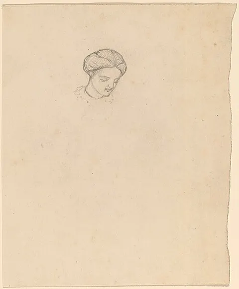 Study of a Girl's Head