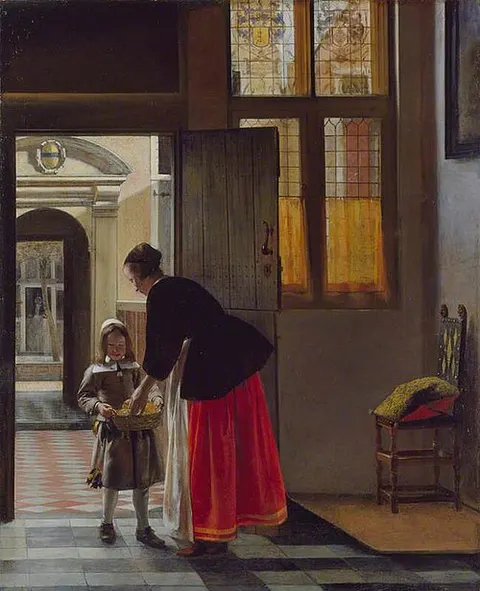 Niño trayendo pan