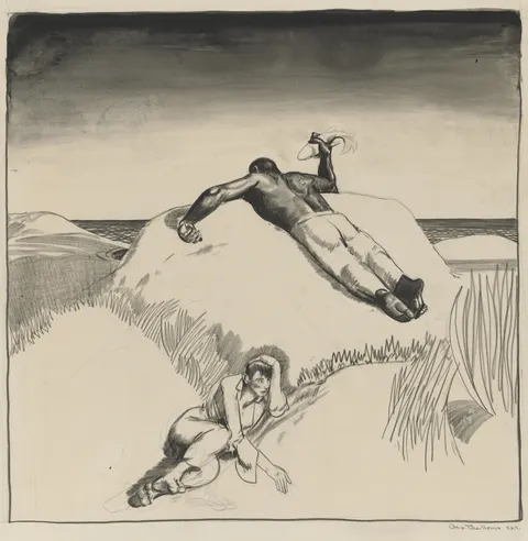 Figures on the Beach
