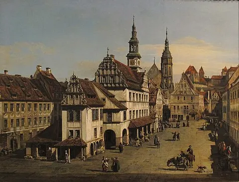 View of the Marketplace in Pirna
