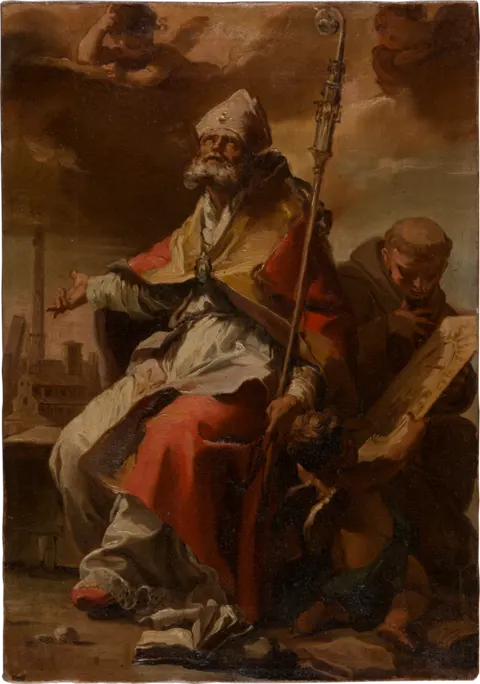 Saints Petronius of Bologna and Bernardin of Siena