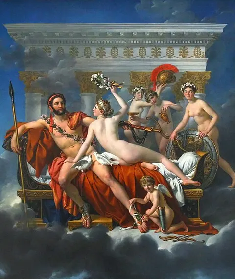Marte desarmado por Venus y las Gracias
