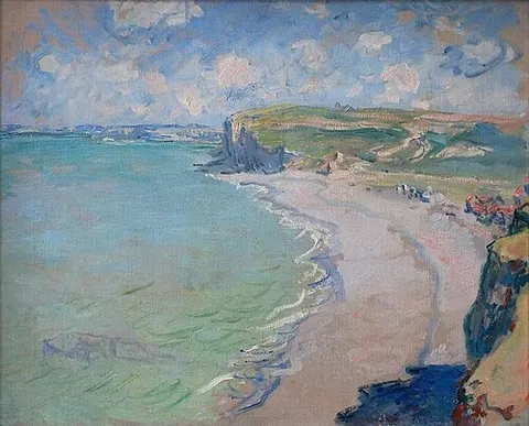 La playa de Pourville.