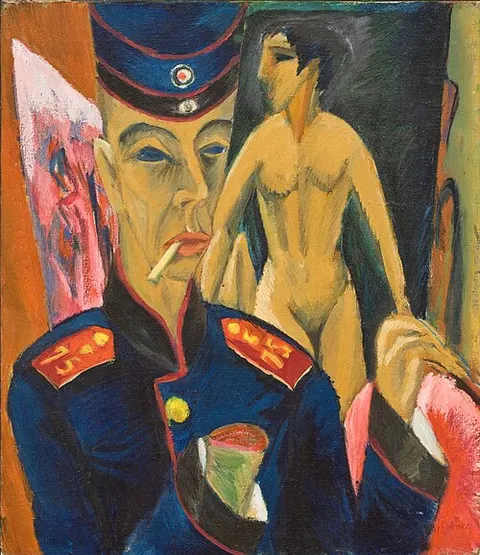 Autorretrato como soldado