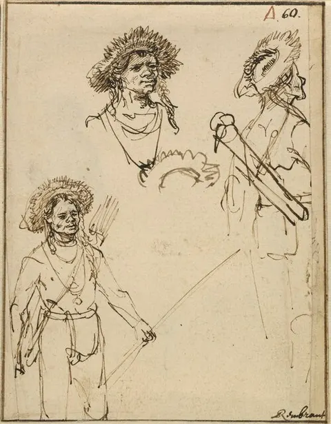 Three Studies of an Archer