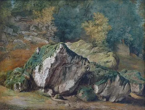 A Study of Rocks and Trees, Fontainebleau