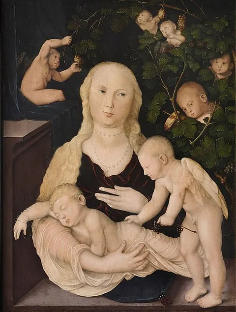 Madonna in the Vine Arbour
