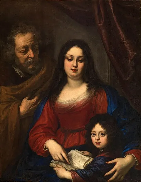 Holy Family with Vittoria della Rovere as Mother with her son Cosimo III