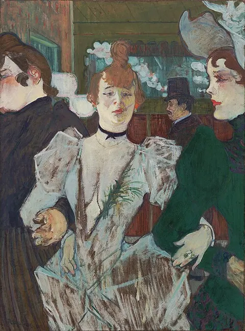 La Goulue entrando al Moulin Rouge