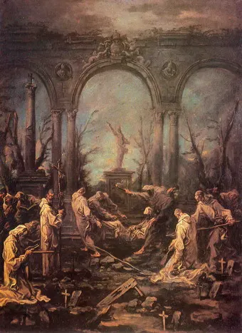 Burial of the monk Kyiv Khanenka