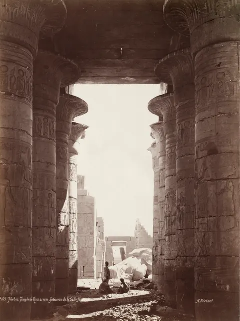 Thebes, Temple of the Ramesseum, Interior of the Hypostyle Hall