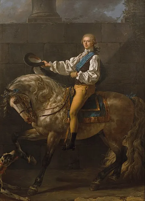 El retrato ecuestre de Stanisław Kostka Potocki.