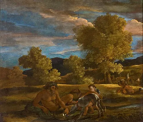 Vénus et Adonis. Paysage de Grottaferrata (right half of Venus and Adonis)