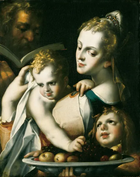 The Holy Family with the infant saint John