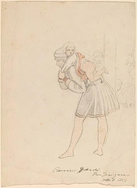 Study after Gozzoli