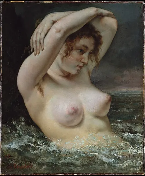 Mujer en las olas