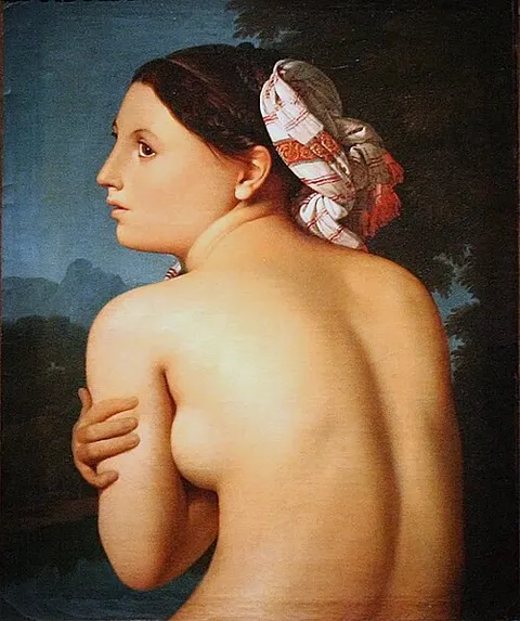 Bañista de espaldas