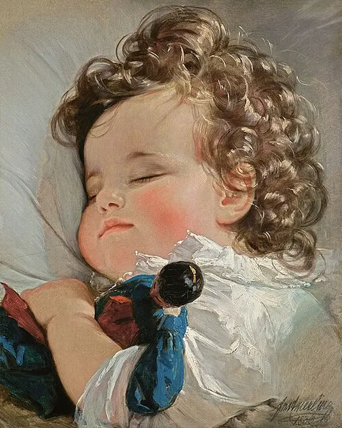 Princess Marie Franziska von Liechtenstein at Two Years of Age by Friedrich von Amerling