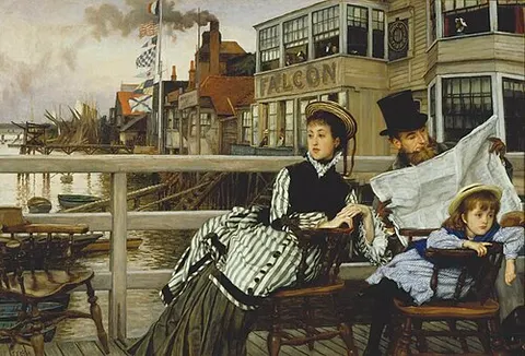 Waiting for the Ferry at the Falcon Tavern