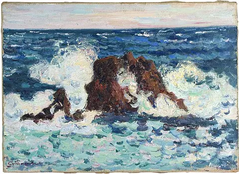 Rocher à la pointe de la Baumette