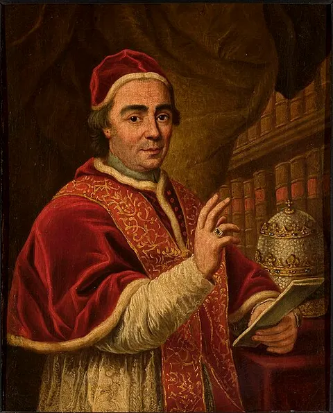 Portrait of pope Clement XIII